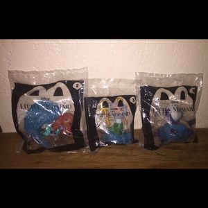 The Little Mermaid Happy Meal Toys #2, #3 and #8